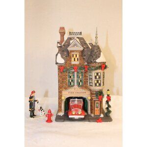 Dept 56 Profiles - Main Street Memories - Fire Station No 1 - State Farm